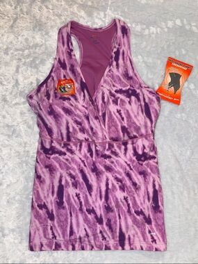 Nike Purple Tie-Dye Racerback Tank Top